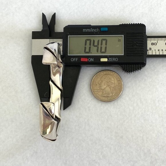 Sterling Silver 925 Heavy Chunky Oval Twisted Cuff Bracelet Sz 6.5" 33g - Picture 15 of 16